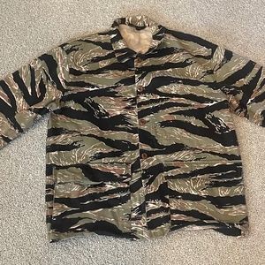 UNIS Charlie Shirt Jacket Tiger Stripe Camo Jungle Jacket M